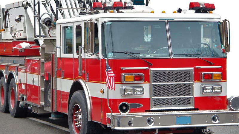American fire engine - stock photo