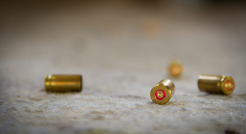 Bullets on the ground. 
