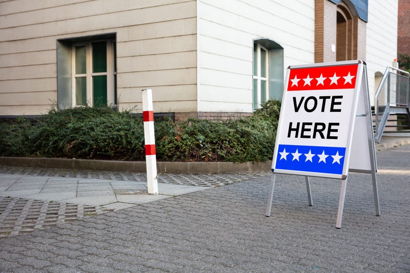 vote here sign 