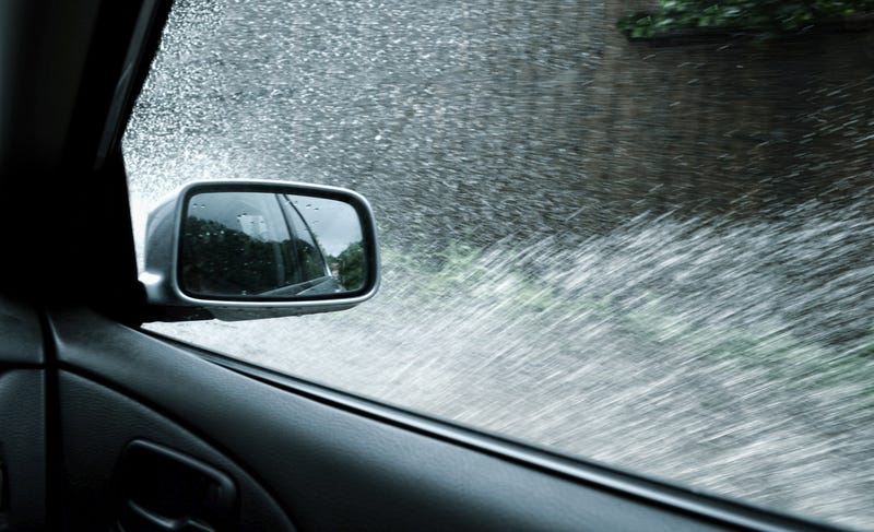 car in water