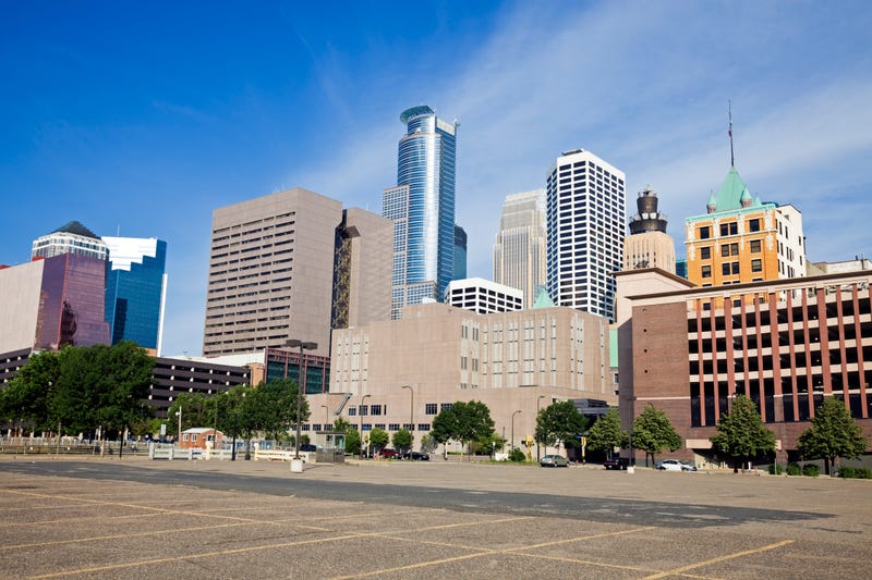 Minneapolis is hoping for parking lots that aren't quite this empty and getting more people to work in the office - more often.
