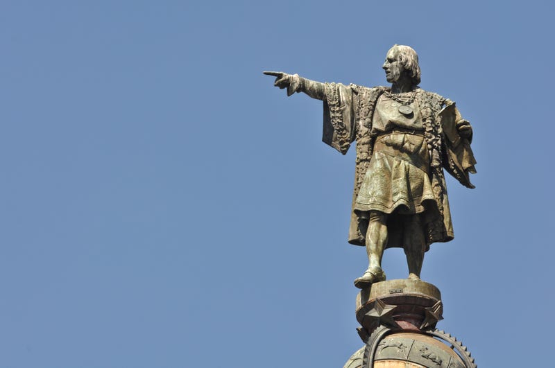 Christopher Columbus Statue - stock photo