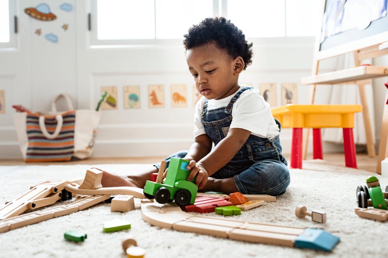 baby playing