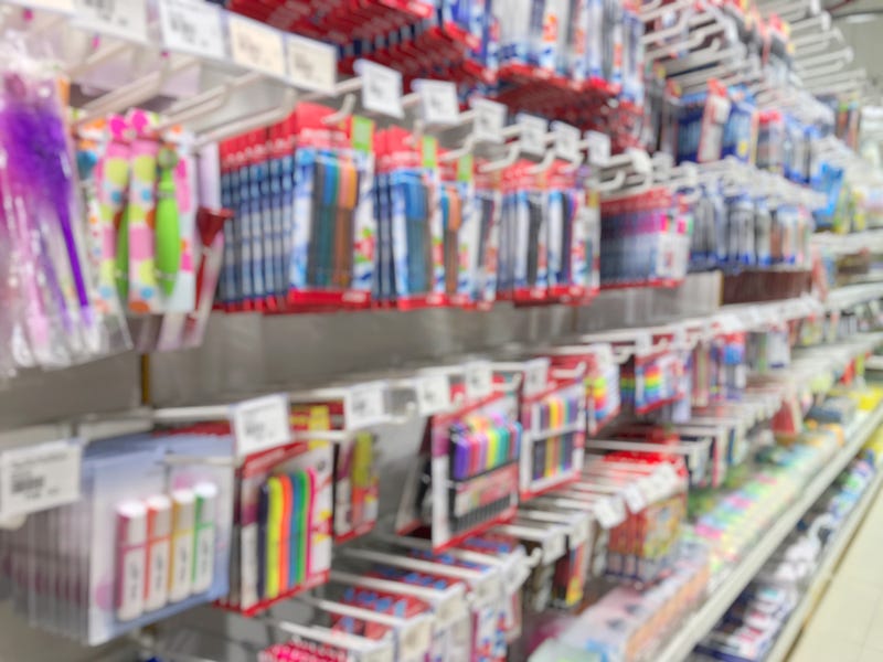 sales tax holiday, school supplies in a store