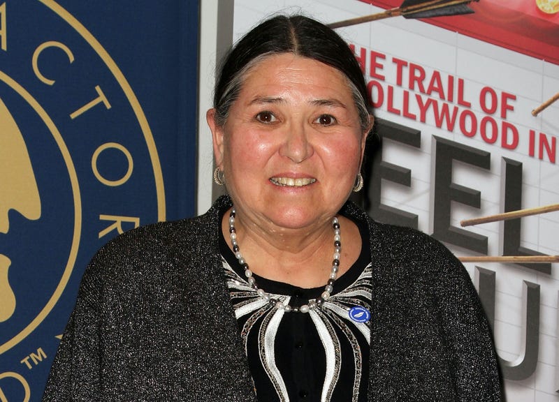 Actress Sacheen Littlefeather of television show "Reel Injun" speaks during the PBS portion of the 2010 Summer TCA Press Tour at the Beverly Hilton Hotel on August 5, 2010 in Beverly Hills, California.