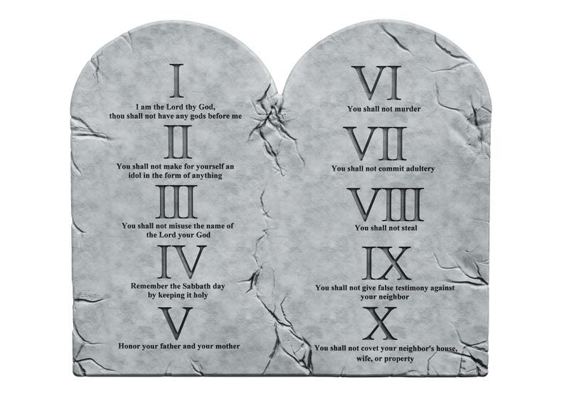 Ten Commandments tablets