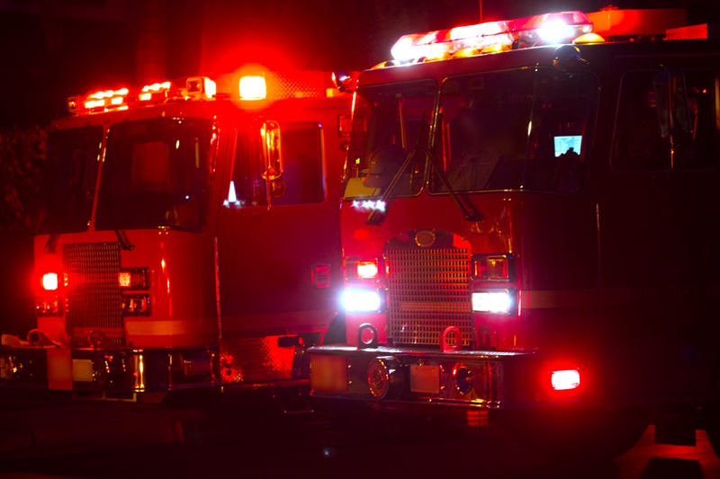 Fire trucks - stock photo