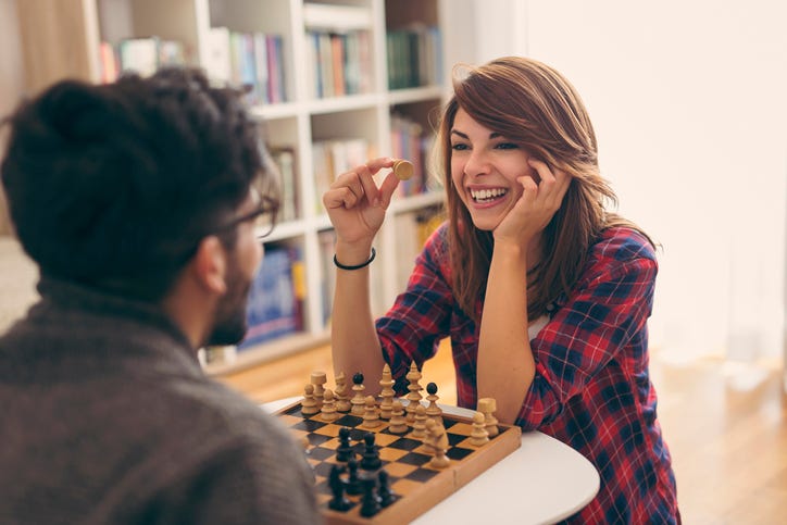 playing a game
