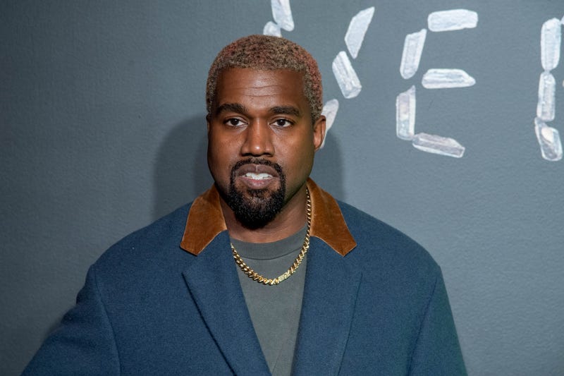 Kanye West attends the the Versace fall 2019 fashion show at the American Stock Exchange Building in lower Manhattan on December 02, 2018 in New York City.