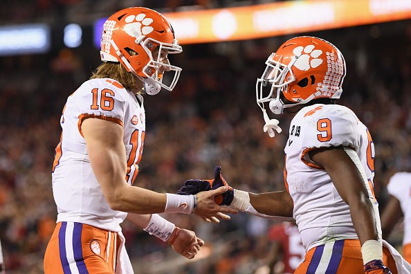 Trevor Lawrence, Travis Etienne