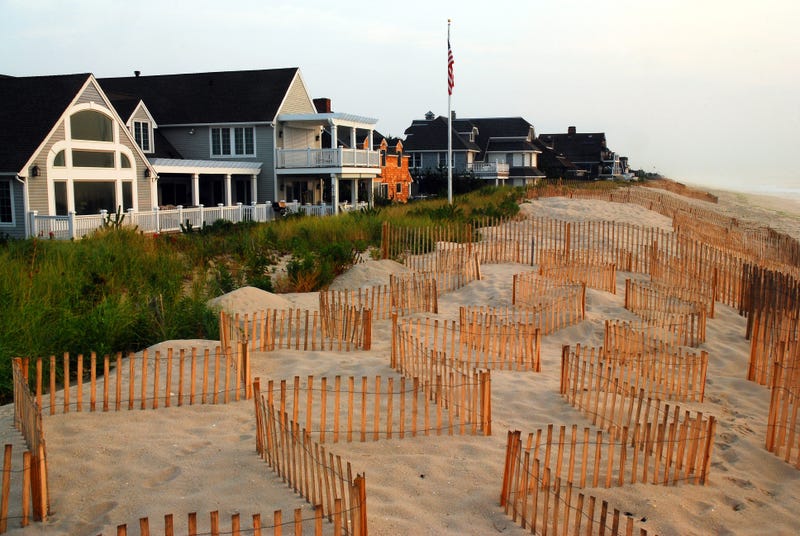 Beachfront homes down the Jersey Shore