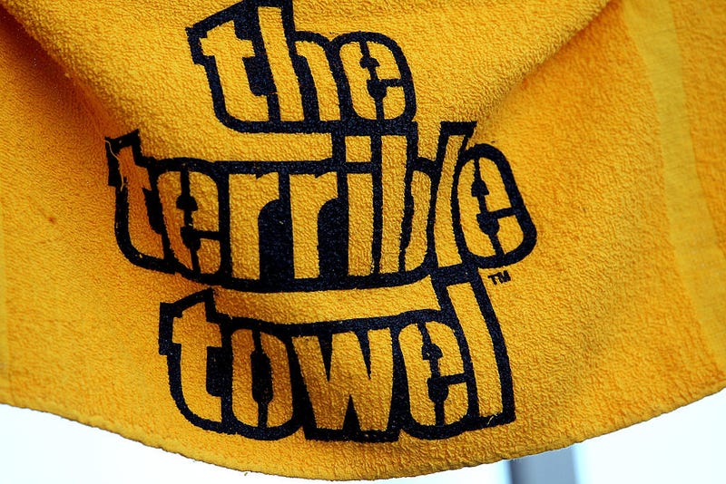 A detail of a terrible towel