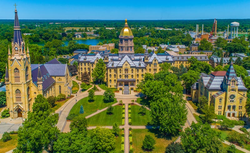 The University of Notre Dame campus