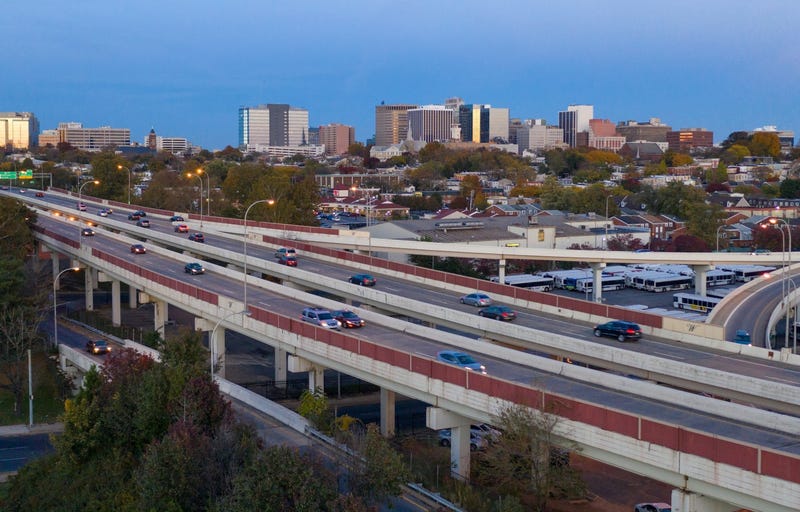 Commuters taking I-95 through Wilmington.