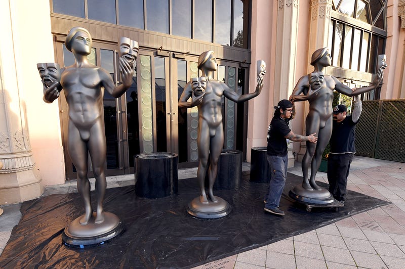 The Actor statue is seen behind the scenes at the 25th Annual Screen Actors Guild Awards at The Shrine Auditorium on January 26, 2019 in Los Angeles, California.