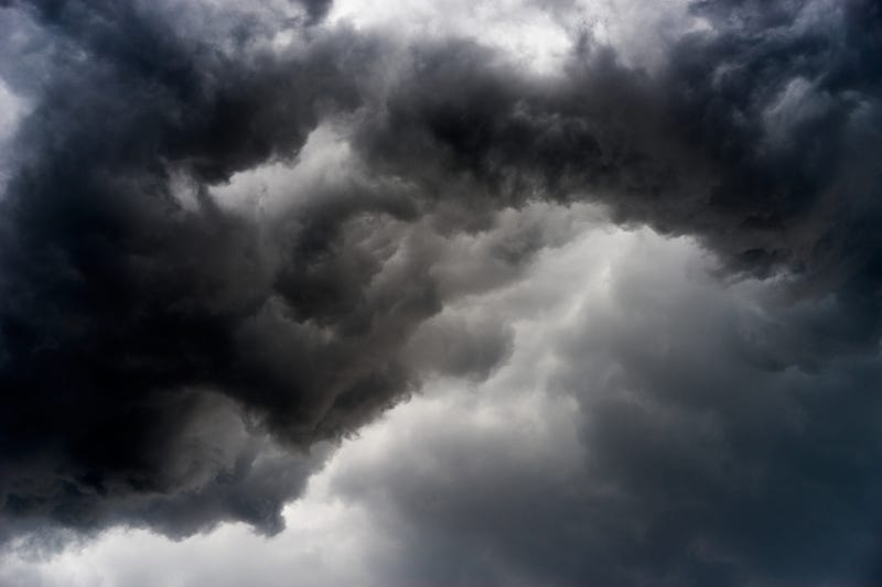Storm clouds stock photo.