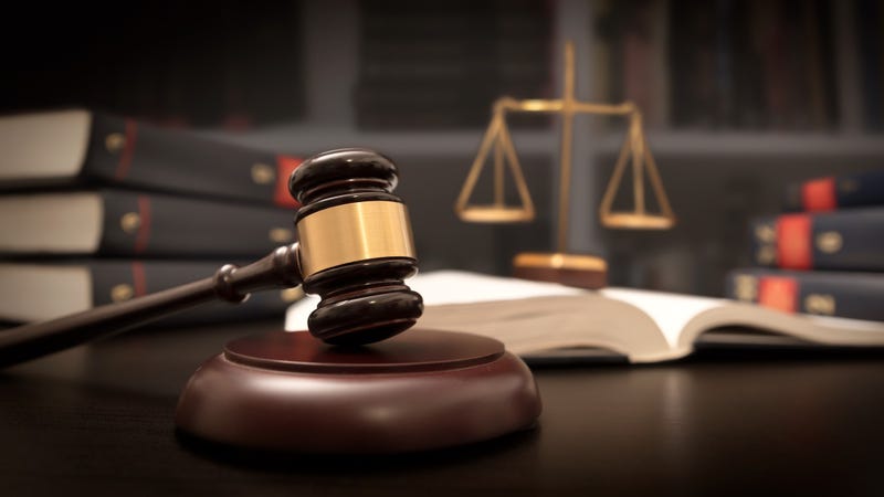 A courtroom gavel.