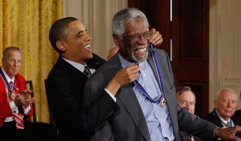 Bill Russell and Barack Obama