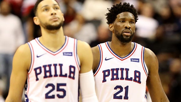 Shaq commends Joel Embiid, blasts 'crybaby' Ben Simmons