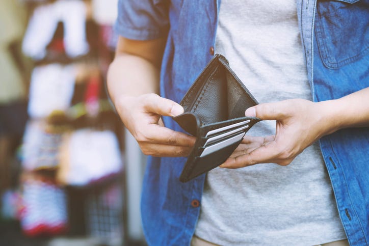 empty wallet