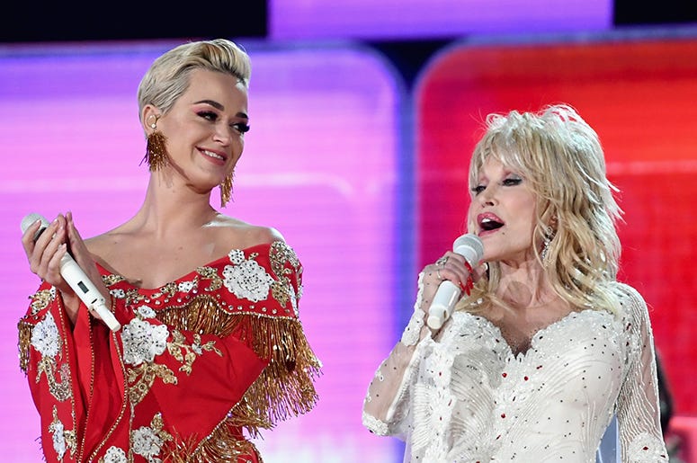  Katy Perry and Dolly Parton 