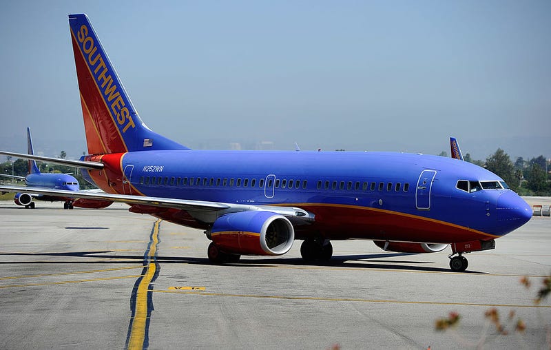 A Southwest Airlines Boeing 737-700 passenger jet taxis on the tarmac after arriving at Los Angeles International Airport on April 5, 2011 in Los Angeles, California.