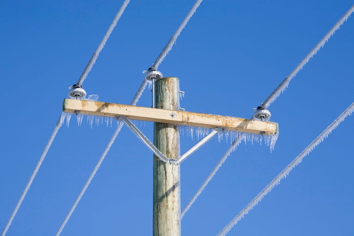 FROZEN POWER LINES