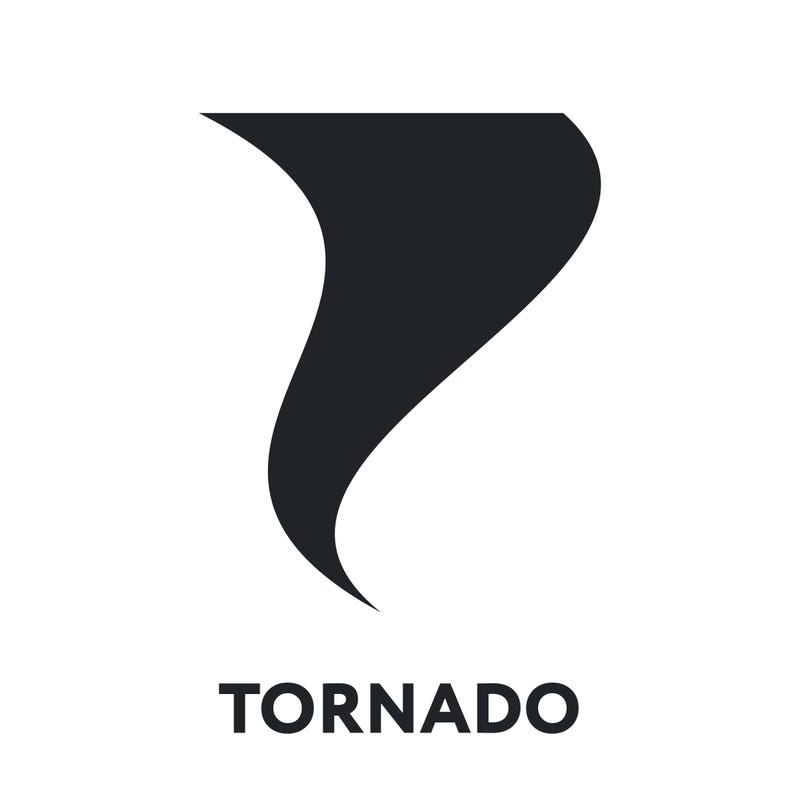 tornado vector flat line stroke icon