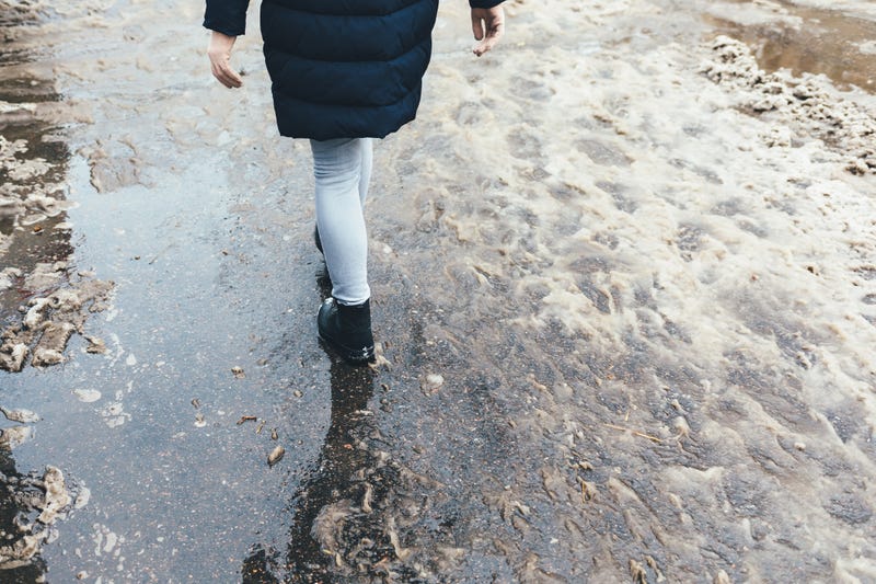 Snow, Puddle, Slush, Paul Douglas, Winter