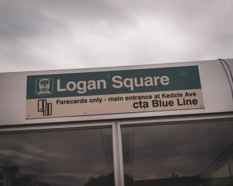 Man dies after climbing over railing, falling to street at Western Blue Line station in Logan Square