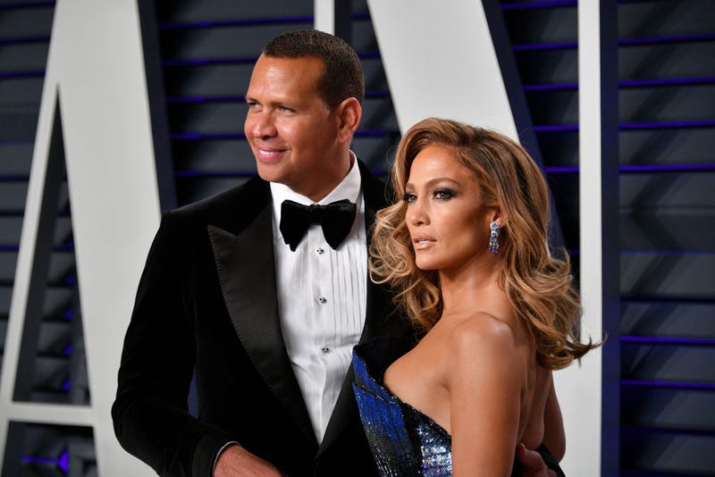 Alex Rodriguez and Jennifer Lopez on the red carpet