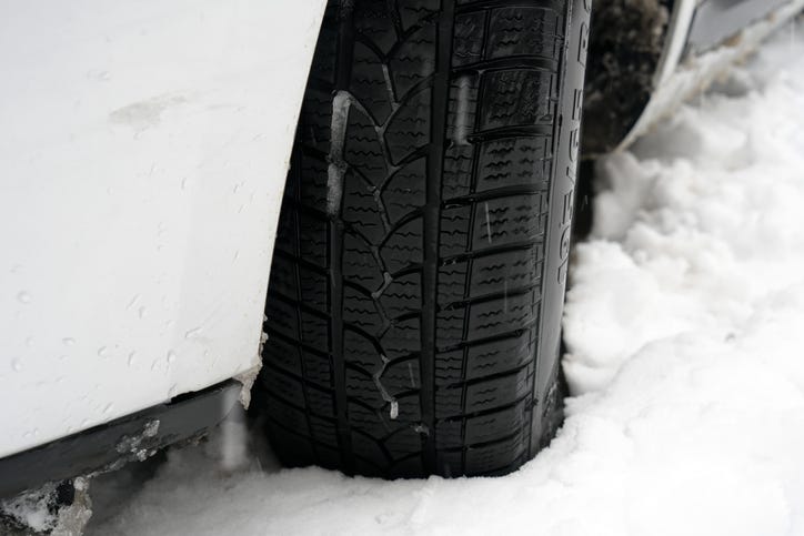tires in snow