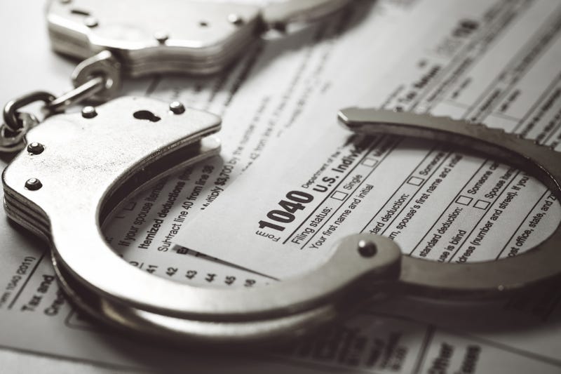handcuffs on tax forms