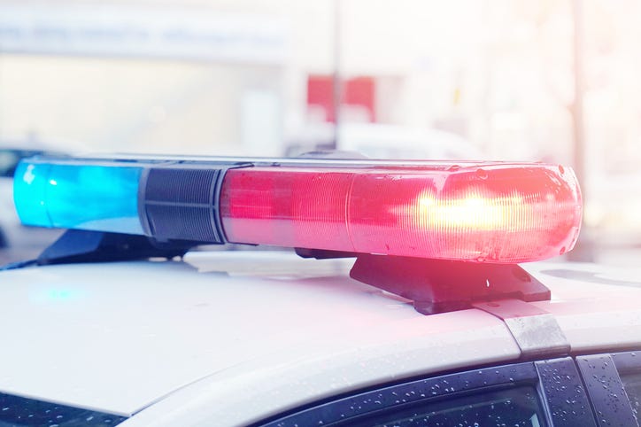 police car lights