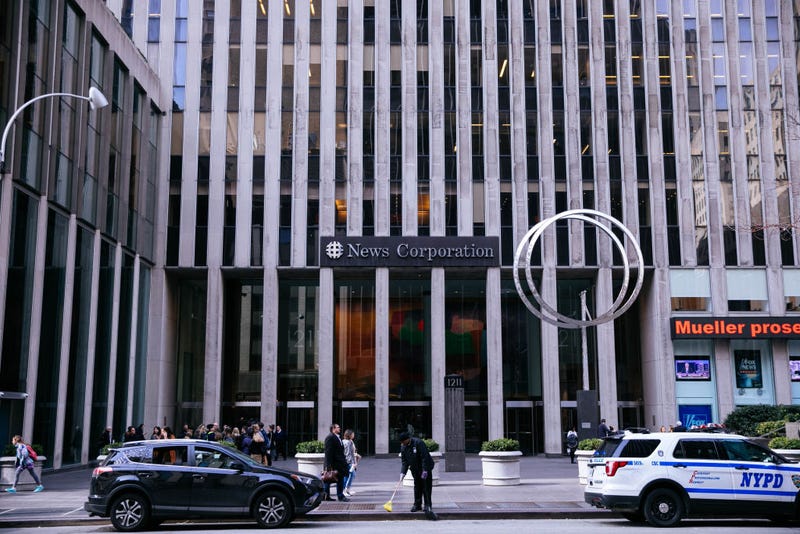The News Corp. building on 6th Avenue, home to Fox News, the New York Post and the Wall Street Journal, on March 20, 2019 in New York City, New York.