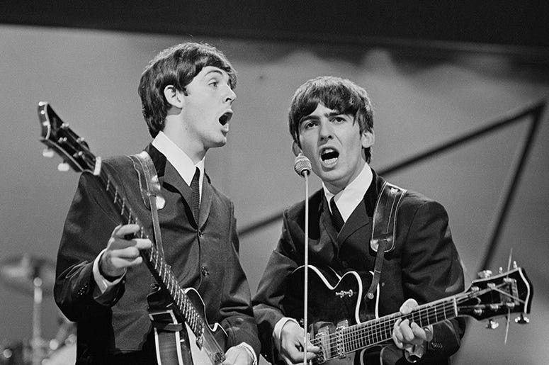 Paul McCartney and George Harrison