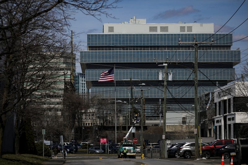 Purdue Pharma headquarters stands in downtown Stamford, April 2, 2019 in Stamford, Connecticut