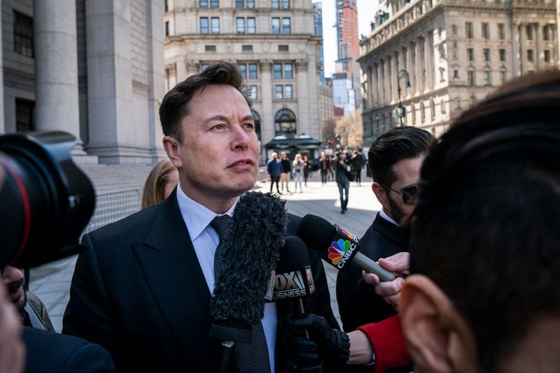 Drew Angerer/Getty ITesla CEO Elon Musk arrives at federal court, April 4, 2019 in New York City. A federal judge will hear oral arguments this afternoon in a lawsuit brought by the U.S. Securities and Exchange Commission (SEC) that seeks to hold Musk in contempt for violating a settlement deal.mages