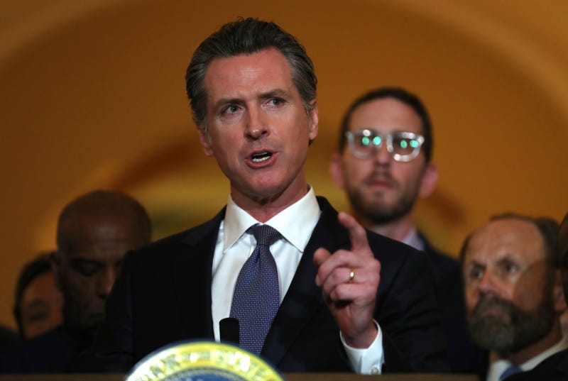 California Gov. Gavin Newsom speaks during a news conference at the California State Capitol on March 13, 2019 in Sacramento, California