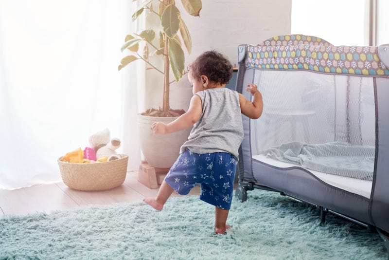 toddler walking in room
