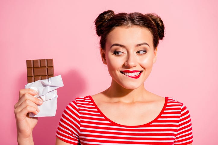 Girl With Candy Bar