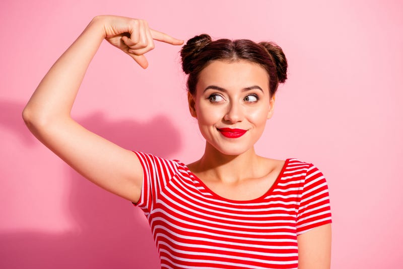 woman with spacebuns hairstyle