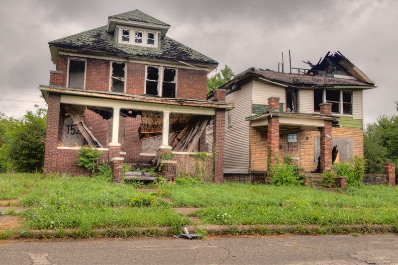 The Midwest City of Detroit has Thousands of Abandoned Buildings left by People and Industry