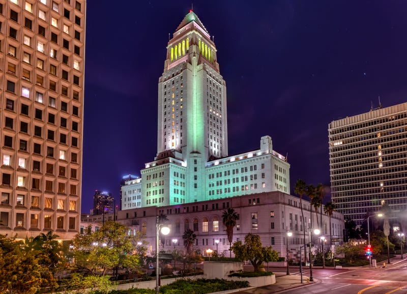 city hall at night