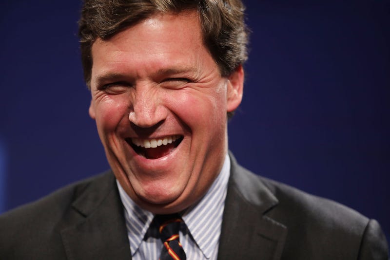 Fox News host Tucker Carlson discusses 'Populism and the Right' during the National Review Institute's Ideas Summit at the Mandarin Oriental Hotel March 29, 2019 in Washington, DC. Carlson talked about a large variety of topics including dropping testosterone levels, increasing rates of suicide, unemployment, drug addiction and social hierarchy at the summit, which had the theme 'The Case for the American Experiment.' (Photo by Chip Somodevilla/Getty Images)