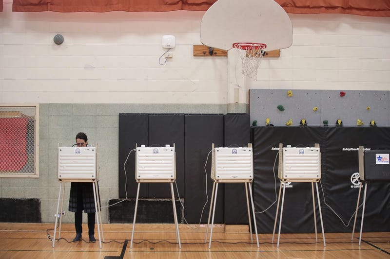 Chicago Board of Elections voting booth