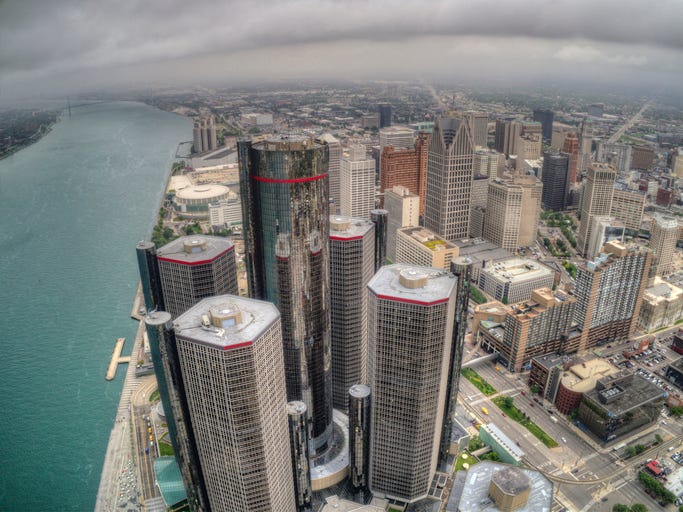 Detroit aerial 