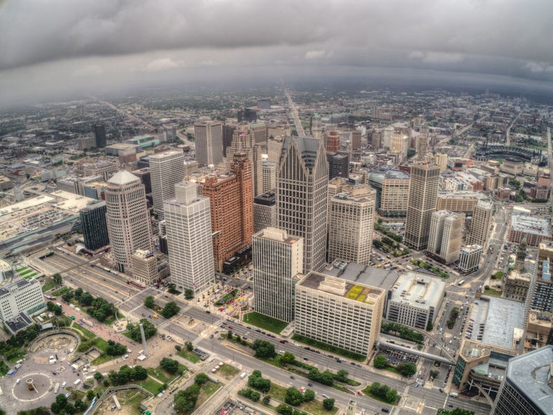 Aerial view of Detroit