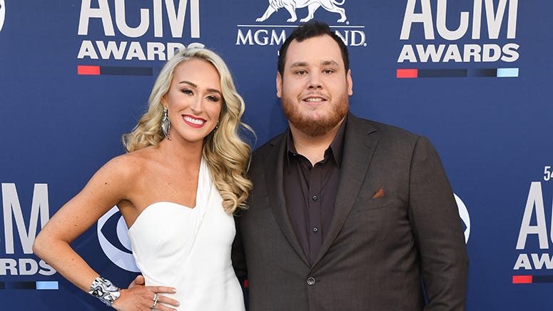 Luke Combs' first look at his wife at their wedding brought more tears than expected