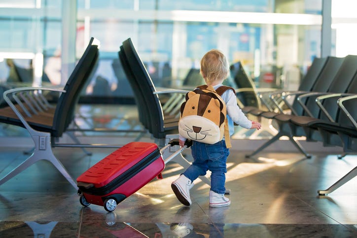 Child at airport